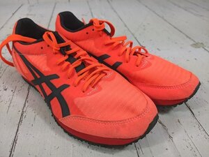 【1yt017】陸上競技用 アップシューズ asics アシックス 1093A117 ウィンドスプリント2 サンライズレッド サイズ：23.0㎝ 美品◆i68