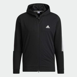 Oサイズ[新品タグ付き]adidas Golf アディダスゴルフ 防風 長袖フルジップパーカー UPF50+　HA3283　ブラック