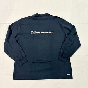 24SS 新品 uniform experiment ユニフォームエクスペリメント L/S BAGGY FOOTBALL TEE 長袖Tシャツ BLACK 3 fragment designフラグメント