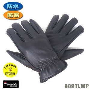 NAPA GLOVE【809TLWP】XSサイズ　 防水鹿革ショート・シンサレート（冬用）グローブ　ナパグローブ