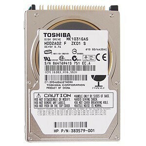 ★中古動作品★2.5インチ TOSHIBA ノート用HDD 100GB　IDE ハードディスク　MK1031GAS★送料無料★初期保障あり