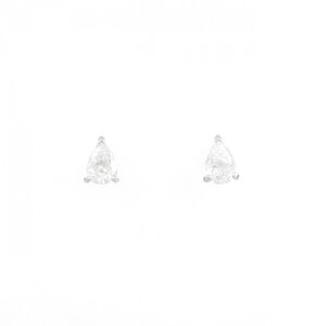 PT ダイヤモンド ピアス 0.308CT 0.333CT D-F SI1 ペアシェイプ