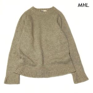 【送料無料】MHL. エムエイチエル★長袖ニット セーター クルーネック ベージュ