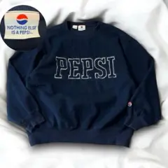 ヴィンテージ　90s90年代　紺色　PEPSI　オーバーサイズＬ　メンズ　古着