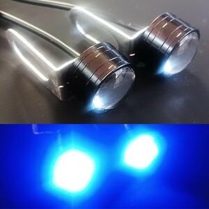 MT-25 MT-03 MT-07 MT-09 YZF-R1 YZF-R6 YZF-R25 YZF-R3 YZF-R125 LED/ヘッドライト/ランプ ポジション ストロボ 2個セット 青