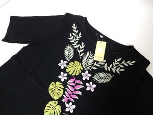 新品　未使用　キャシーマム　Kathy Mom　Island Style　半袖Tシャツ　ＬＬ　キャシー中島　　チュニック　黒　 