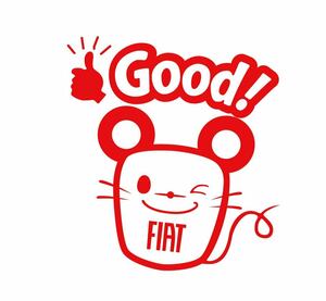 トッポリーノ FIATトッポちゃん　Good！　切り文字ステッカー