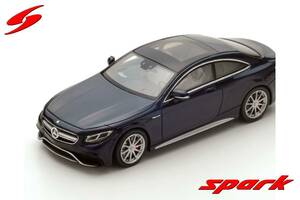 ■スパークモデル 1/43 2016 メルセデスAMG S63 クーペ ブルー