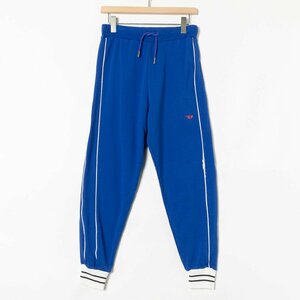 DIESEL ディーゼル サイズ14Y ジャージ パンツ ボトムス 裏パイル コットン100％ 青/ブルー ワンポイントプリント メンズ カジュアル