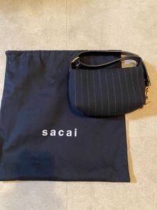 sacai★サカイ★ストライプ柄★ポーチバッグ★超美品★自宅保存★未使用★店頭商品