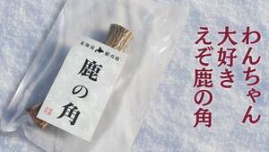 犬のおもちゃ　小型犬向き、北海道産　約13ｃｍ　はじめての鹿の角わんちゃん向き！半割りタイプ　２本セット送料込