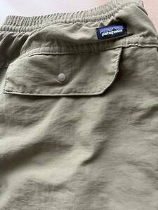 廃盤品 2017年製 patagonia baggies shorts long Msize アシッドタン 粒々紐仕様 バギーズショーツ パタゴニア