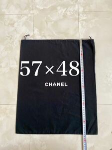未使用 57cm×48cm CHANEL バッグ用 付属品 シャネル ロゴ 巾着 ポーチ 保存袋 布袋 非売品