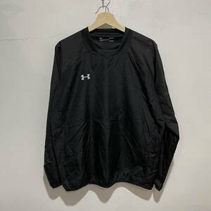 ☆送料無料☆Under armour☆アンダーアーマー☆ナイロンジャケット☆薄手☆コールドギア☆プルオーバー☆メンズL☆黒☆F21c