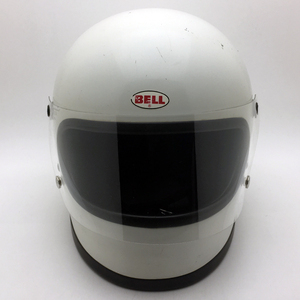 送料無料 BHVシールド付 BELL STAR II WHITE 58cm/ビンテージヘルメットベルスター2白オンロードフルフェイス族ヘル国産旧車會madmax70s