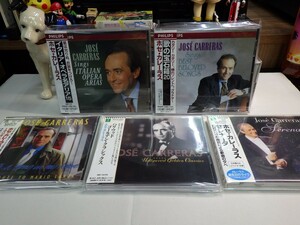 緑2｜極美品！★CD（5-SET）/ all cds w/OBI★JOSE CARRERAS（ホセカレーラス）まとめてセット