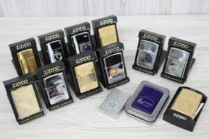 【行董】☆未着火多数☆ Zippo ジッポー 全13個 オイルライター ハワイ USS カリフォルニア など 喫煙具 喫煙グッズ ケース付き AA000BOM85