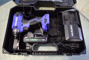 HiKOKI(ハイコーキ) 18V コードレスインパクトドライバ 充電式 (バッテリー1個・充電器・ケース付) FWH18DA(1バッテリー仕様) DIY//未使用