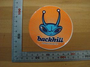 レア物！新品BURTON SNOWBOARDS（バートンスノーボード)ステッカー（backhill）