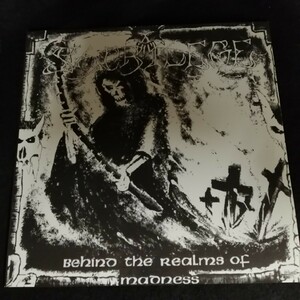 D01 中古LP 中古レコード SACRILEGE behind the realms of madnness IRON006 500枚限定 白黒マーブル盤 ステッカー ポルトガル スラッシュ