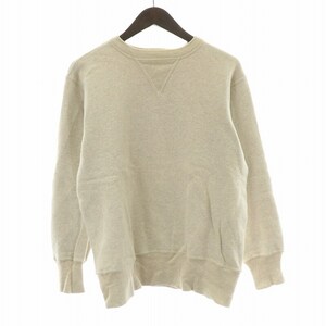 ウエアハウス WAREHOUSE FREEDOM SLEEVE CREW NECK SWEAT フリーダムスリーブクルーネックスウェット トレーナー 長袖 38 M ベージュ