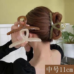 2個セット ヘアクリップ 髪飾り ヘアアクセサリー 髪留め お花付き おしゃれ 長さ約11cm