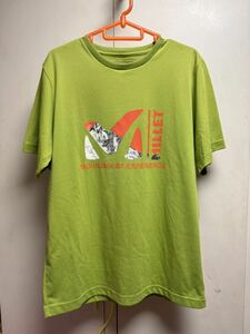 送料格安スピード発送！美品★MILLETミレー吸汗速乾Tシャツ★Lサイズクライミング登山トレランマラソントレッキング