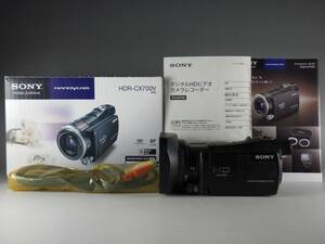 特価 SONY HDR-CX700V ビデオカメラ ハンディカム デジタルHD ソニー 化粧箱 液晶保護フィルム 説明書 ケーブル アクセサリーガイド 即決