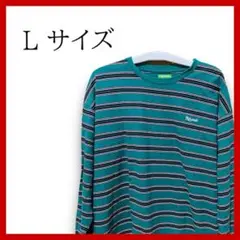 【美品】ボーダー　ロングTシャツ