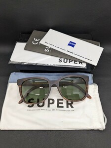 未使用【SUPER by RETROSUPERFUTURE ウェリントン サングラス】スーパー バイ レトロスーパーフューチャー ブランド 眼鏡 メガネ 付属品 箱