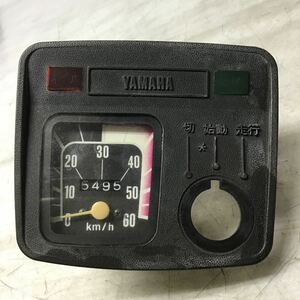 D53-55 ヤマハ パッソーラ 2T4 スピードメーター 5495km 純正部品 動作確認済み