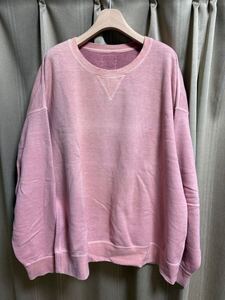 VISVIM JUMBO SB SWEAT L/S (U.D.) SIZE4 RED 22AW 24AW ICT