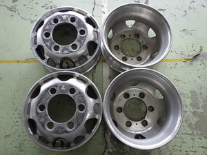 17.5×6.00 PCD:222.25 6穴 +135 JIS AC4C 中古 4本セット リア用アルミホイール WH2139