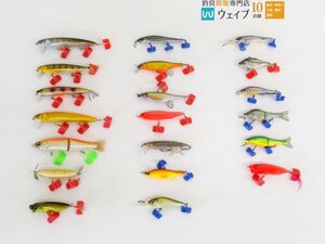 メガバス ポップマックス・メガバス ハンドメイド ドラム 140・メガバス スクリーム X 等計20個中古 バス ルアー セット