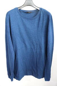 即決 2000年代初頭 A.P.C. アーペーセー apc 藍染 インディゴ染め リブ付き 長袖カットソー 長袖Tシャツ メンズ S 大き目 ポルトガル製