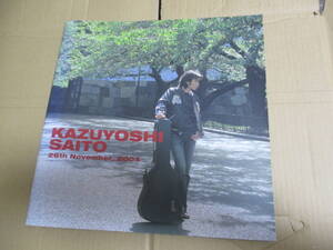 ツアー・パンフレット 斉藤和義　KAZUYOSHI SAITO 2004年 