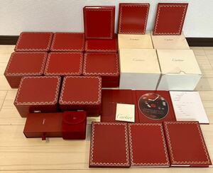 1円〜 Y 純正 Cartier カルティエ 山 まとめ 10個セット BOX ボックス レッド クリーニングキット 付属品 冊子 取扱説明書 時計 52310290