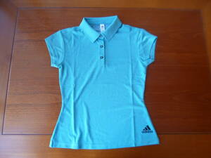 ◆アディダス　レディース シンプルポロシャツ Sサイズ ブルー BJ9566 新品 