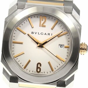 ★箱付き【BVLGARI】ブルガリ オクト ソロテンポ デイト BGO38S 自動巻き メンズ_740832【ev15】