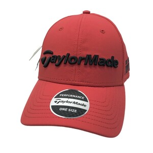 【新品】TAYLOR MADE テーラーメイド キャップ レッド系 ONE SIZE [240101209114] ゴルフウェア