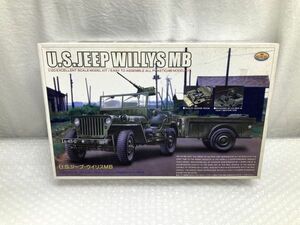 51【K435】◆未組み立て◆ MITSUWA ミツワモデル US.JEEP. WIKKYS MB U.S.ジープ・ウイリス MB プラモデル 1/20