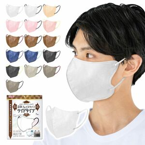 【ビホウマスク 安心の日本製 自社製の国産高機能フィルタ使用! フェイスラインにしっかりフィット 頬まで覆うワイドサイズで身体の大きな