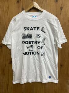 新品　Lサイズ Map of sky beauty and youth united arrows skate Tシャツ ホワイト 半袖 白 ユナイテッドアローズ　スケートボード