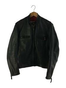 AERO LEATHER◆シングルライダースジャケット/36/レザー/BLK//