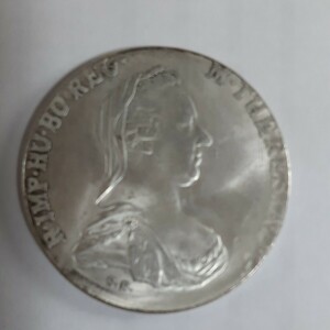 1780年　オーストリア　マリアテレジア　1ターラー銀貨