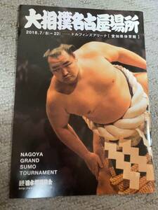 新品 2018年 平成30年 大相撲 名古屋場所 7月場所 パンフレット 未使用　写真集