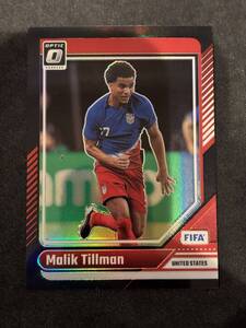 【1of1】2024 Panini Donruss Soccer Malik Tillman Black Prizm 1/1