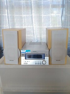 Panasonic　CD・MD・FM・AM　STEREO　SYSTEM　SA-PM65MD CD CDコンポ コンポ　オーディオ MD　FM　AMナショナル　松下電器