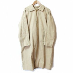 美品 YAECA ヤエカ SOUTIEN COLLAR COAT STANDARD ステンカラーコート スタンダード 69501 サイズS カーキ ◆