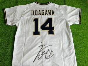 オリックスバファローズ 宇田川優希 直筆サイン入りユニフォーム ホーム O